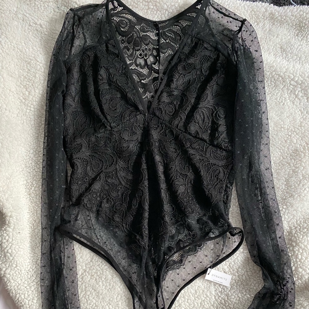 Dynamite long sleeve body suite
